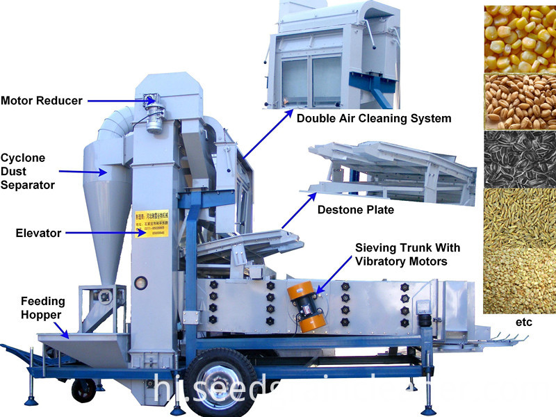 7.5 एफ तिल सफाई मशीन 7.5F sesame cleaning machine